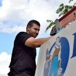 EJ plumber on a truck