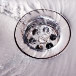 water running down the drain