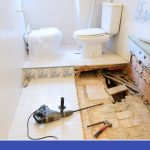 bathroom being remodeled