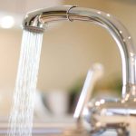 faucet with running water