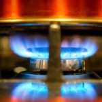 stove gas burner on