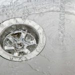 water going down a drain