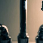 kitchen faucet running