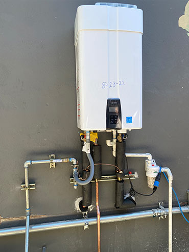 Newly Installed Tankless Water Heater