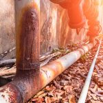 rusted pipes