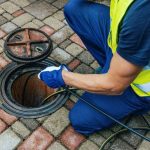 hydro jetting a sewer line