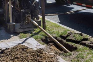 a finished trenchless pipe