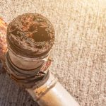 a pipe with a major blockage
