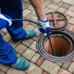Hydro jetting a drain