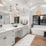 a new all-white bathroom