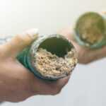 a backed-up pipe