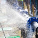 a burst water pipe