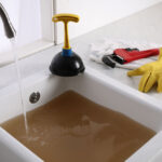 a kitchen sink clog