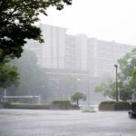 a flood during rain