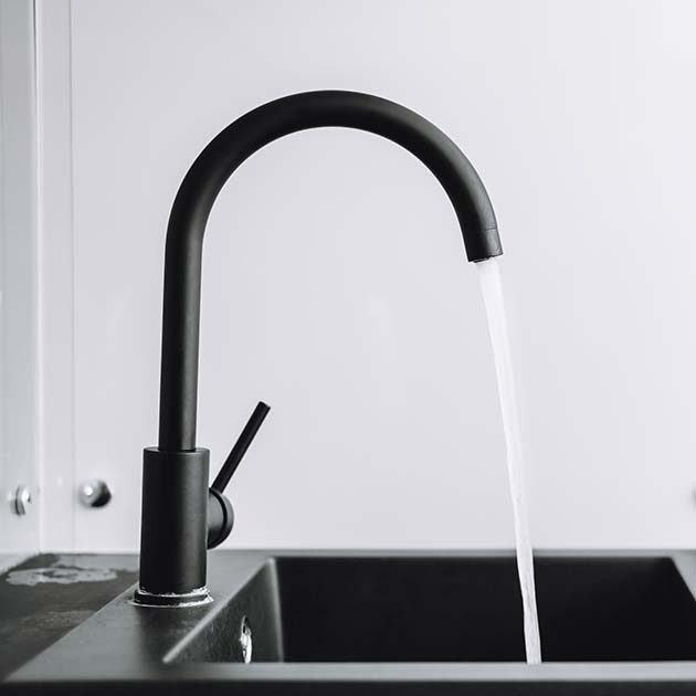 Newly Installed Kitchen Faucet Newly Installed Kitchen Faucet