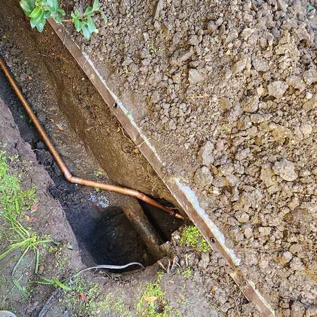 Underground Sewer Pipe